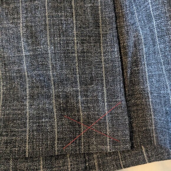 NWT Current Isaia Napoli Gray Pinstripe Wool/Silk/Linen Blend Suit EU50R (US40R) - Picture 14 of 16
